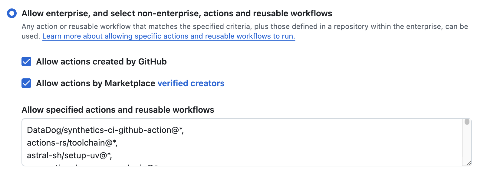 github configurations
